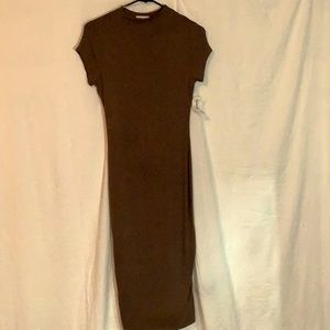 Mocha midi dress